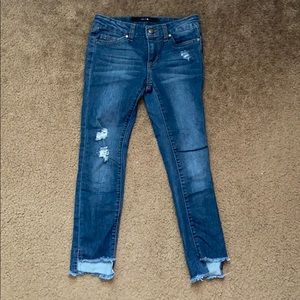 Girls cropped jeans size 10